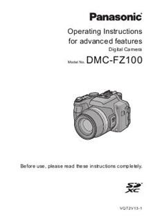 Panasonic Lumix FZ100 Printed Manual